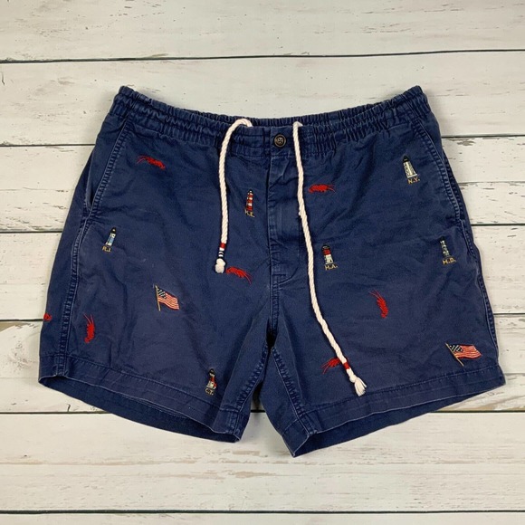 Polo Ralph Lauren Other - Polo Ralph Lauren Shorts Mens Large Blue Casual Classic Sea Chino Preppy